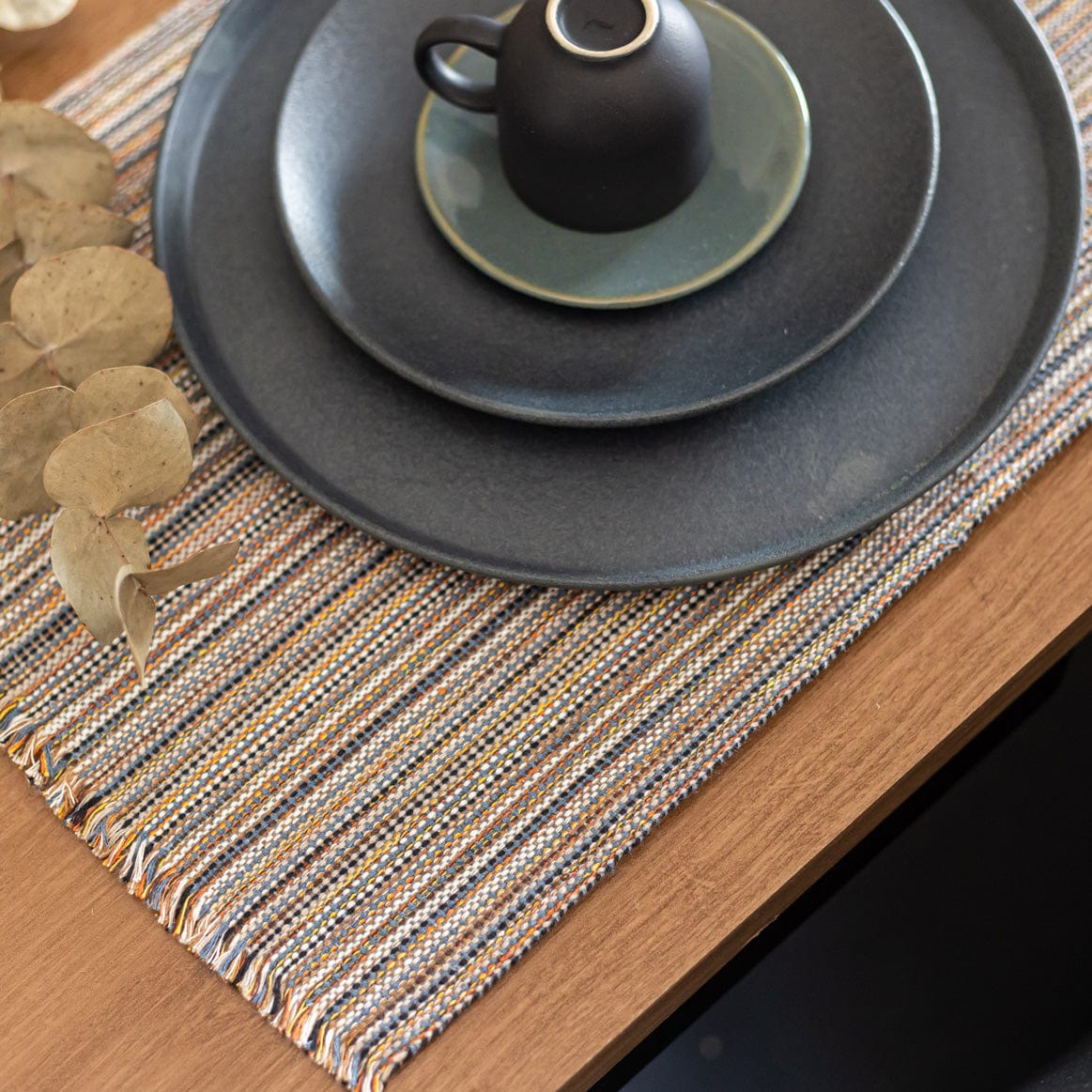 Jogo Americano com 7 Peças - Listras Finas