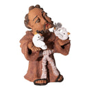 Escultura São Francisco com Aves  em Barro