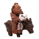 Escultura São Francisco no Cavalo em Barro