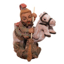 Escultura São Jorge no Cavalo em Barro