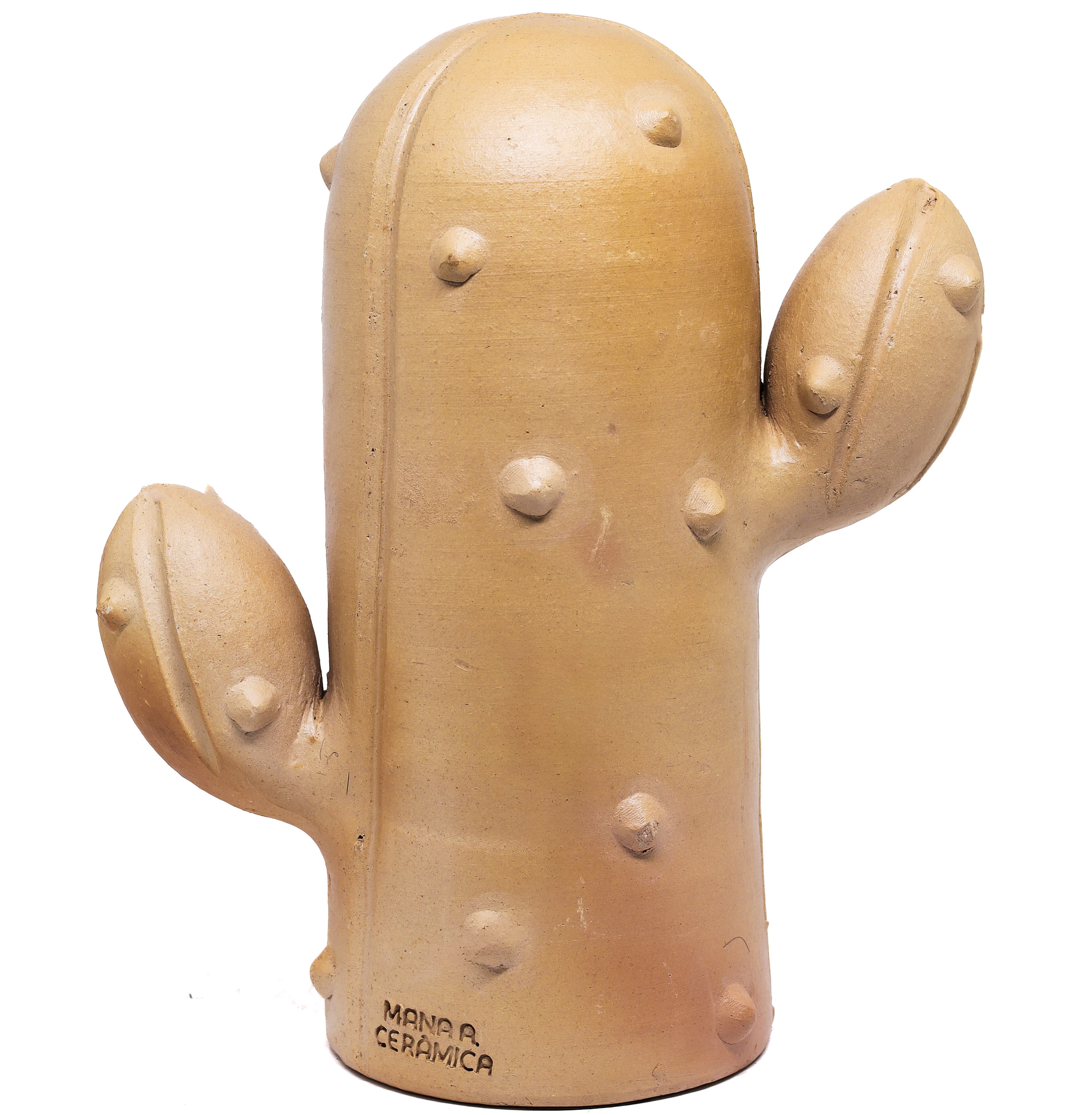 Escultura Cacto em Cerâmica 30 cm