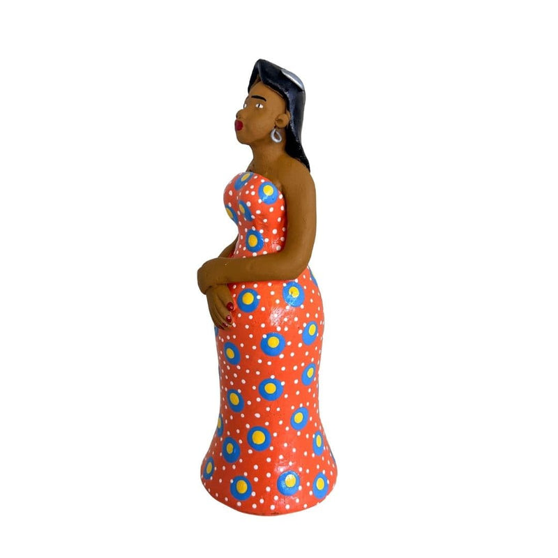 Escultura Dondoca fina charmosa Laranja