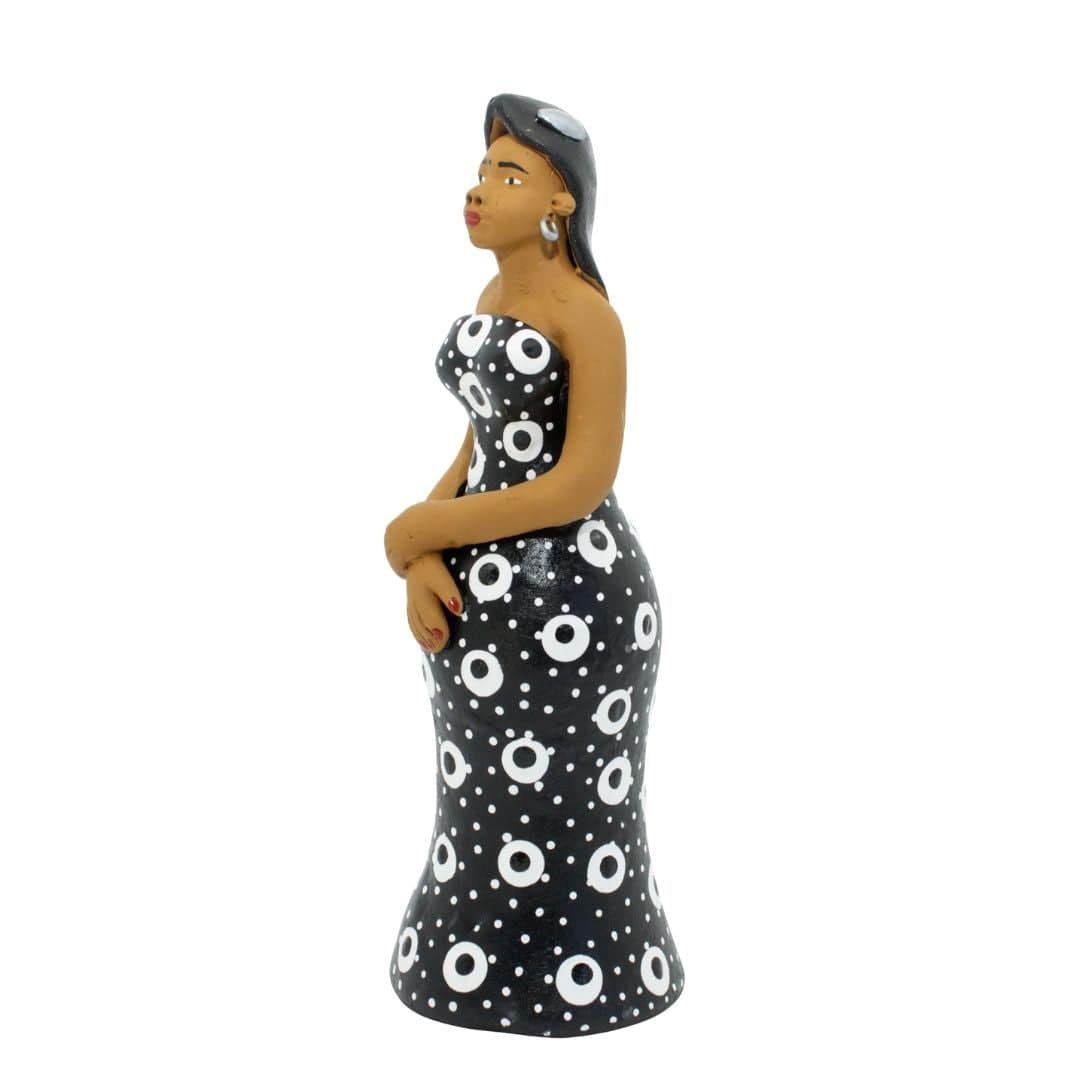 Escultura Dondoca fina charmosa Preta