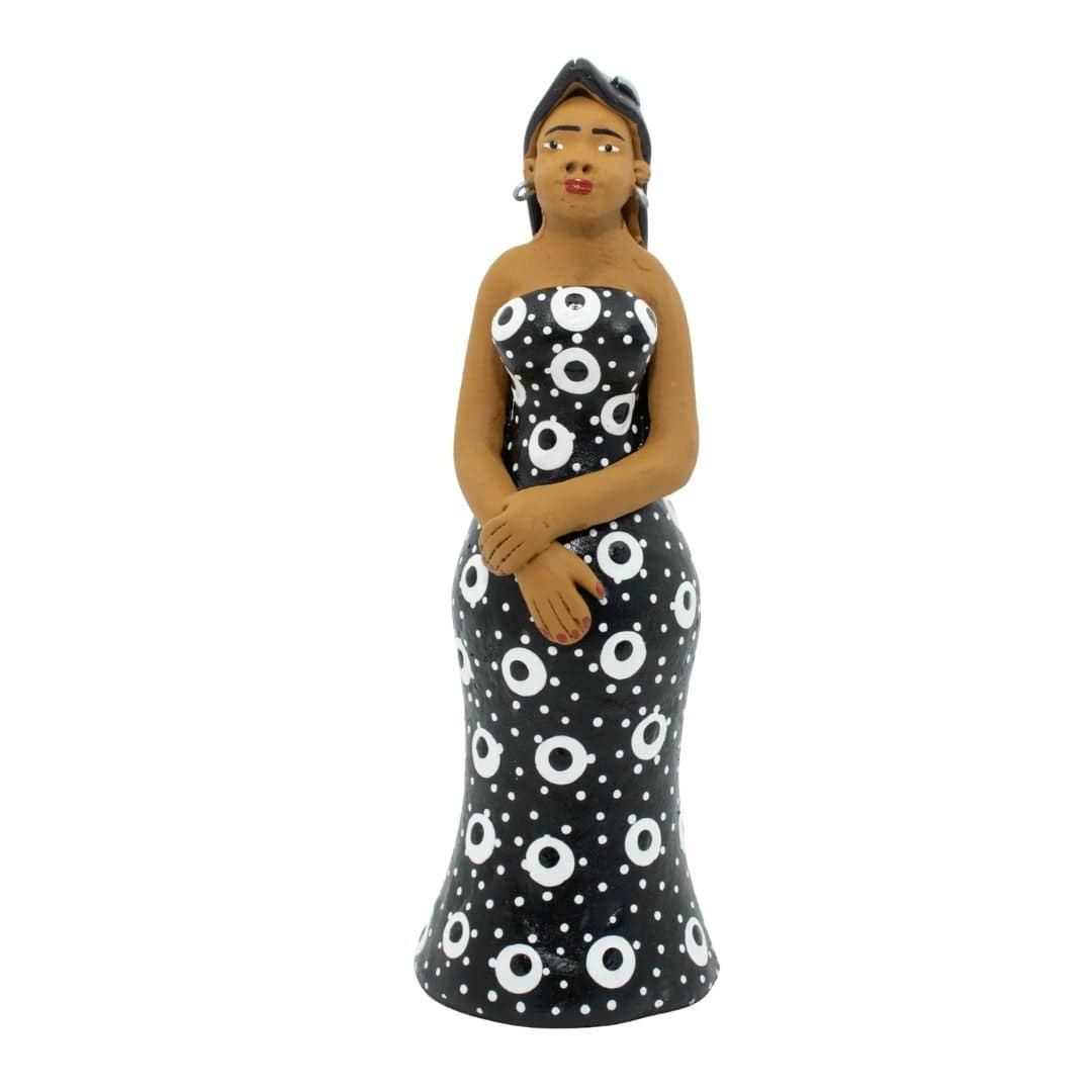 Escultura Dondoca fina charmosa Preta