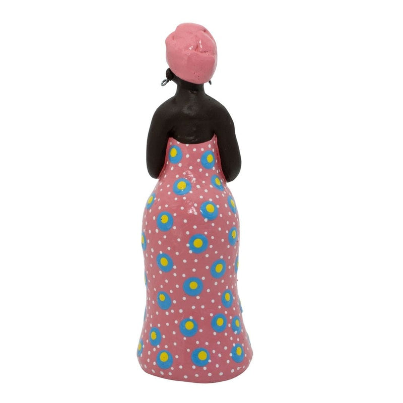 Escultura Dondoca fina tradicional rosa