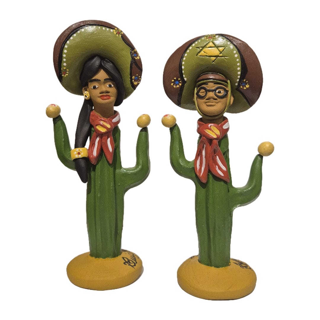 Casal lampião e maria bonita em cerâmica mandacaru 05