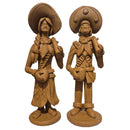 Casal lampião e maria bonita em cerâmica tradicional 02