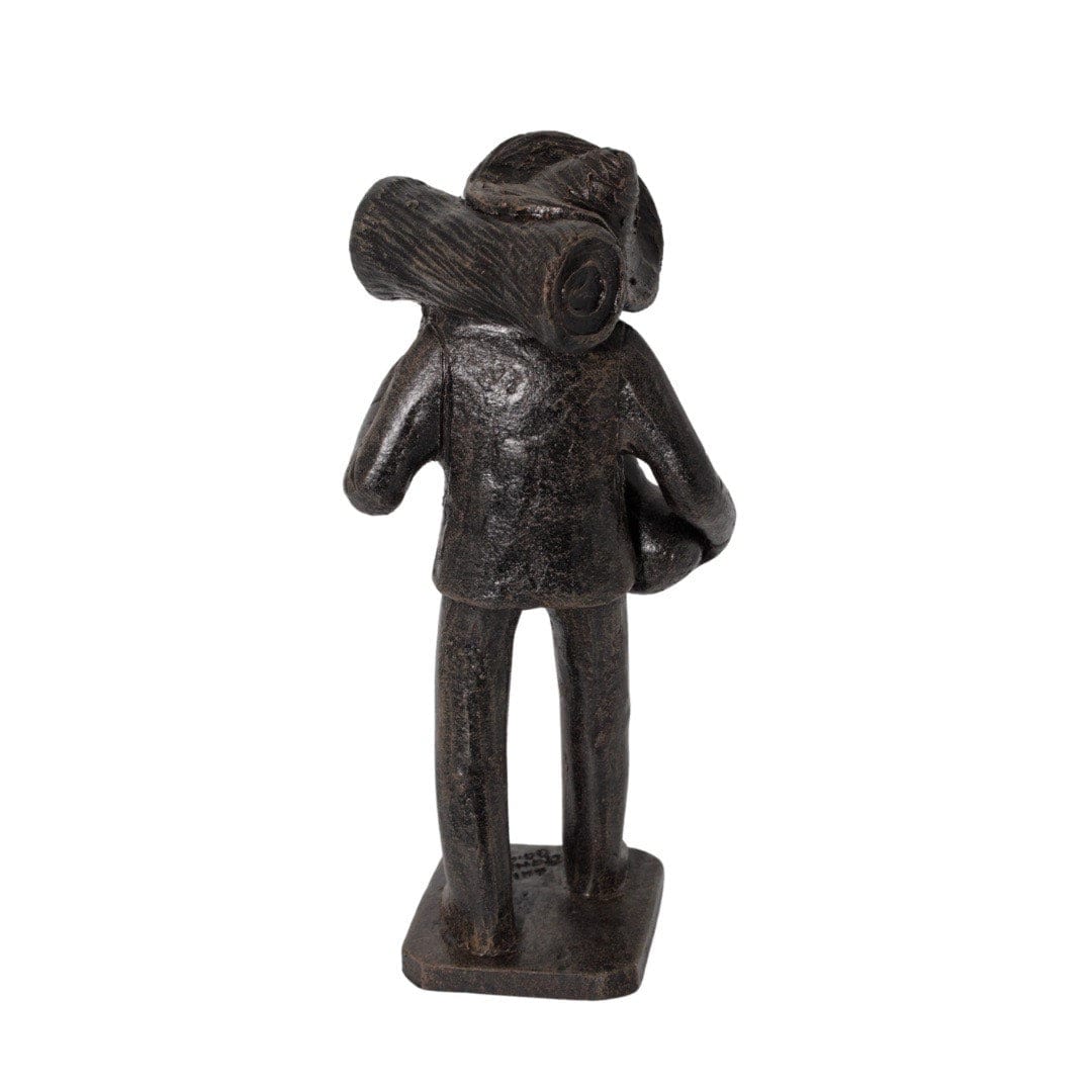 Escultura Lenhador em Barro