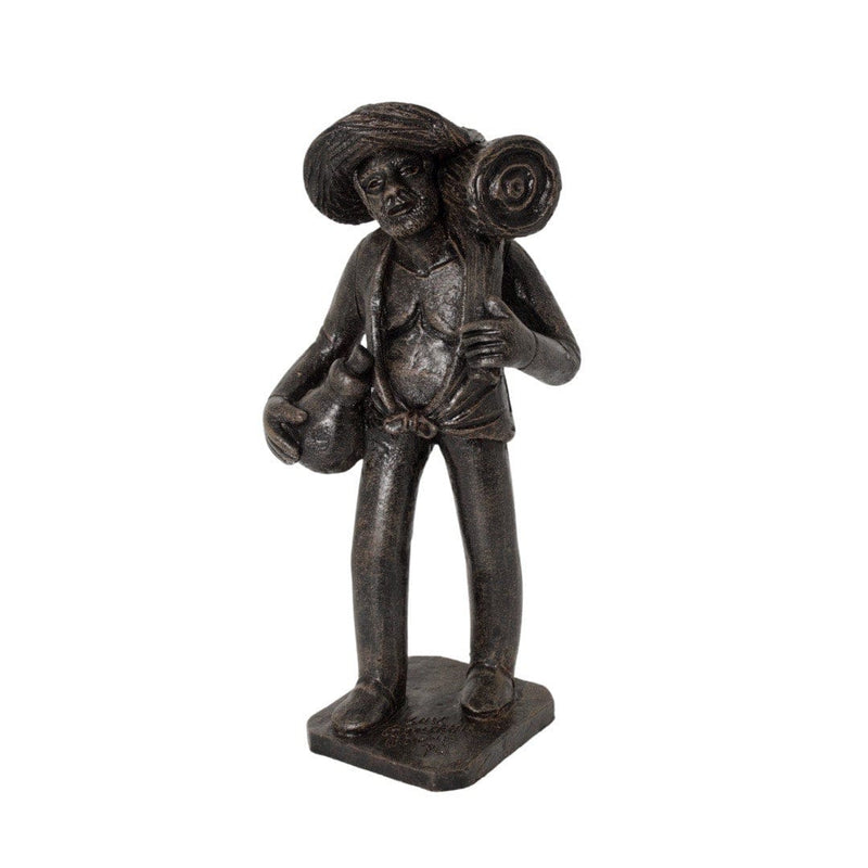 Escultura Lenhador em Barro