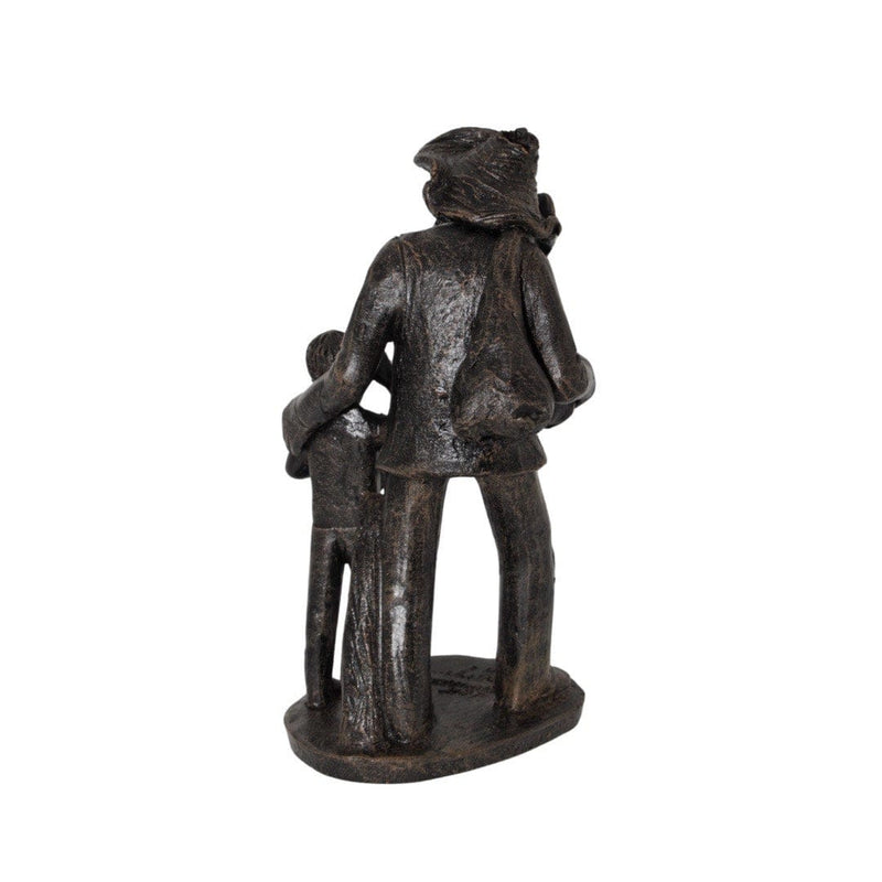 Escultura Pai e Filho em Barro