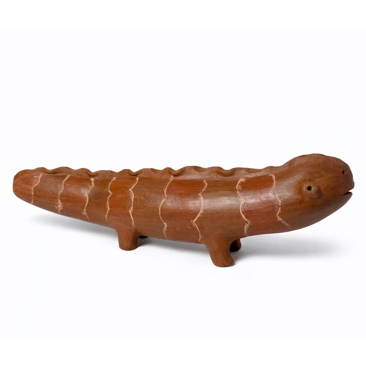 Escultura Iguana em Barro P