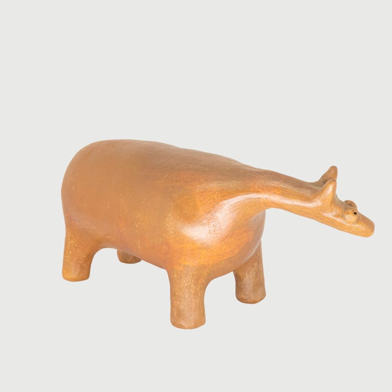 Escultura Tatu em Barro G 02