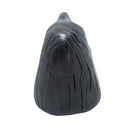 Escultura Cabeça de Damião em Cerâmica Preta