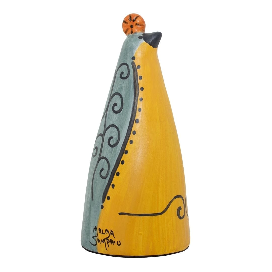 Escultura Pássaro em Cerâmica M