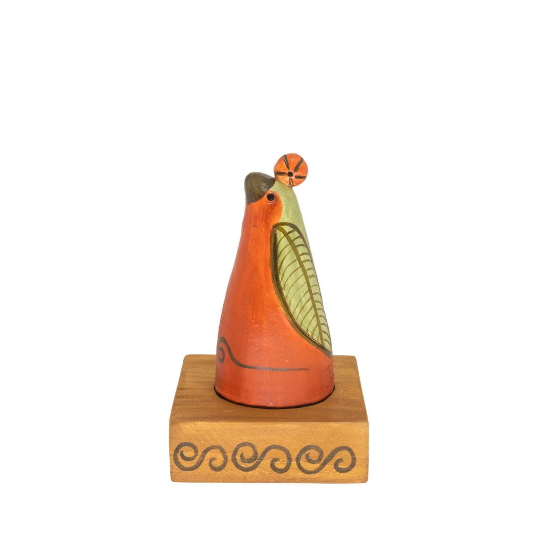 Escultura Pássaro em Cerâmica P