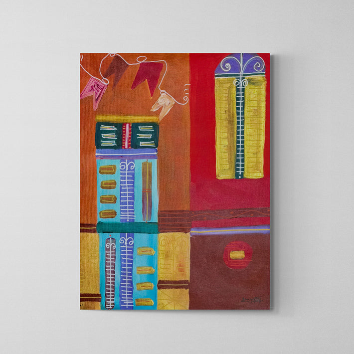 Pintura em Canvas Tec. Mista HC 70X50cm