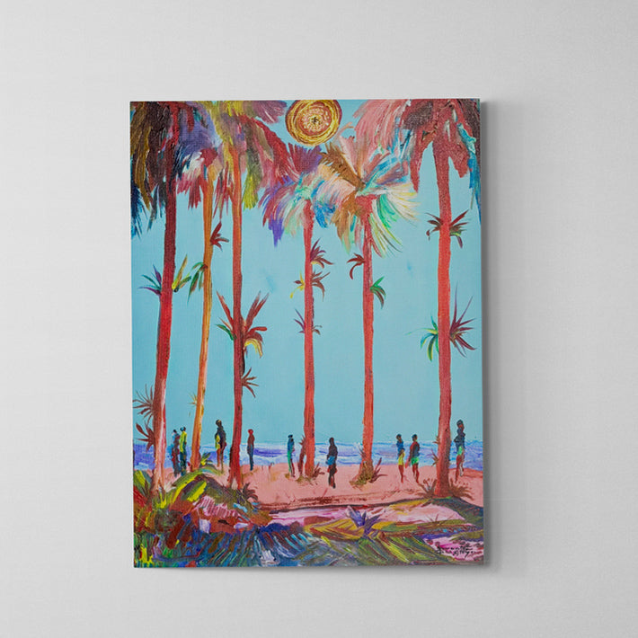 Pintura em Canvas Tec. Mista HC 70X50cm