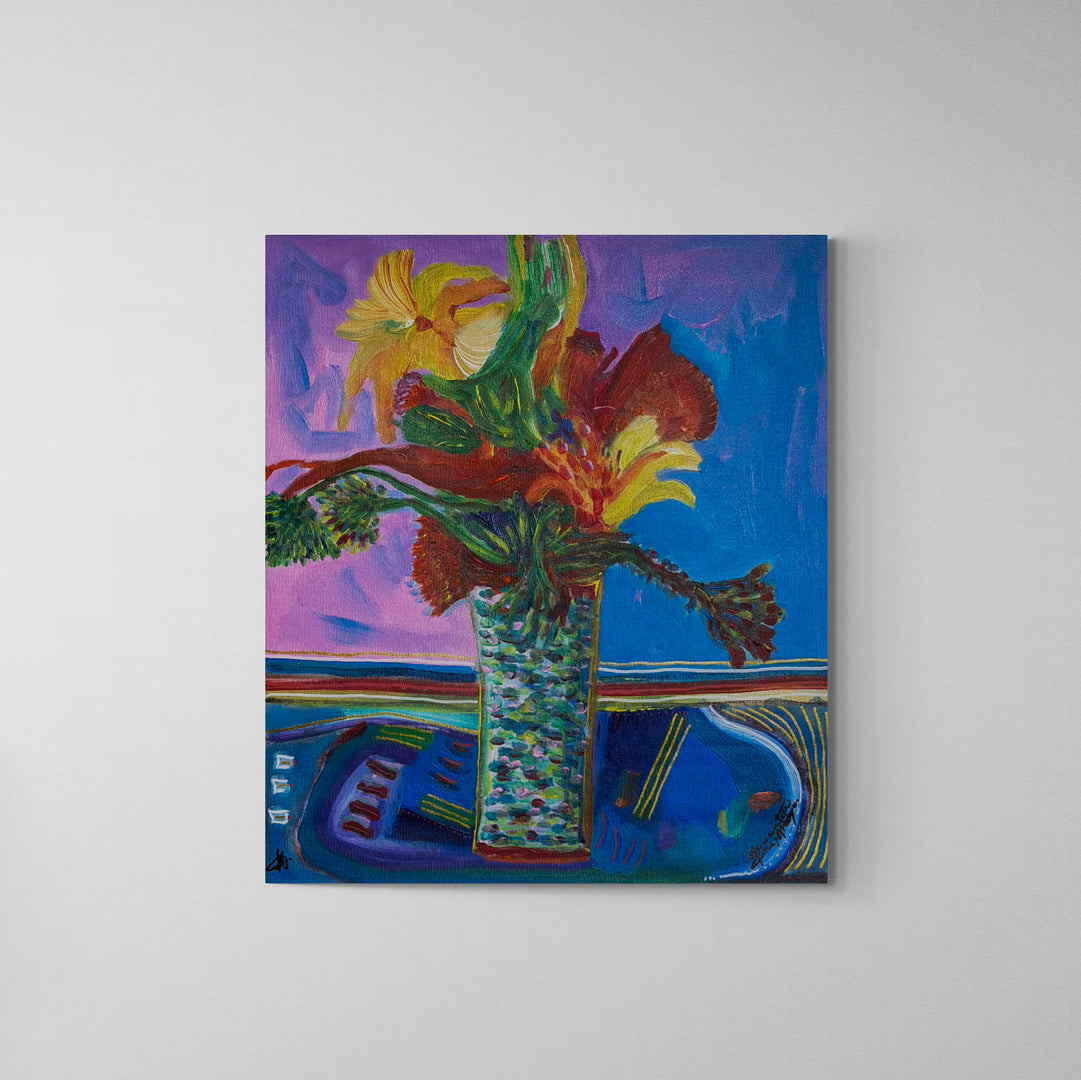 Pintura em Canvas Tec. Mista HC 54X50cm