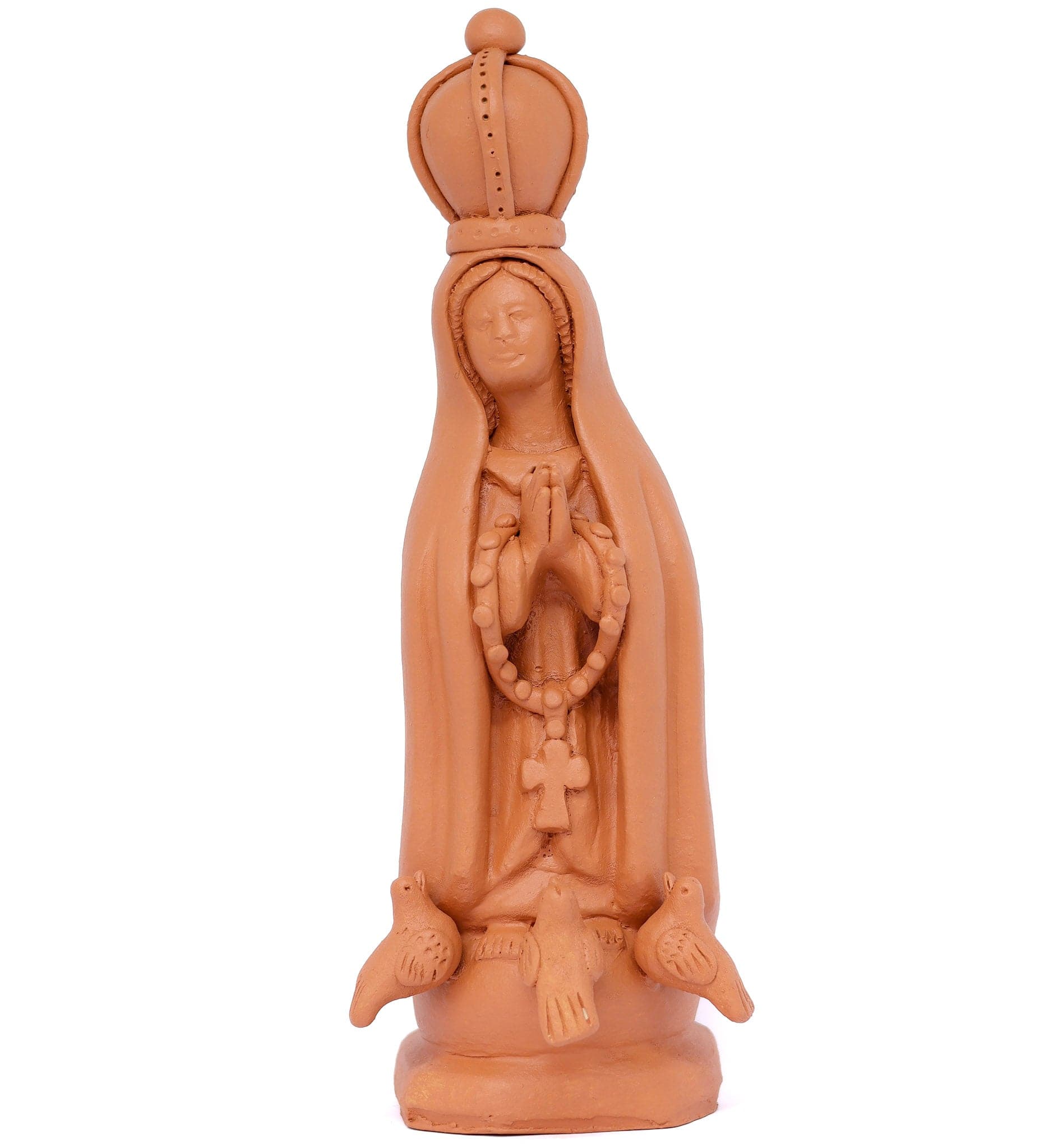 Escultura Nossa Senhora de Fátima em Barro