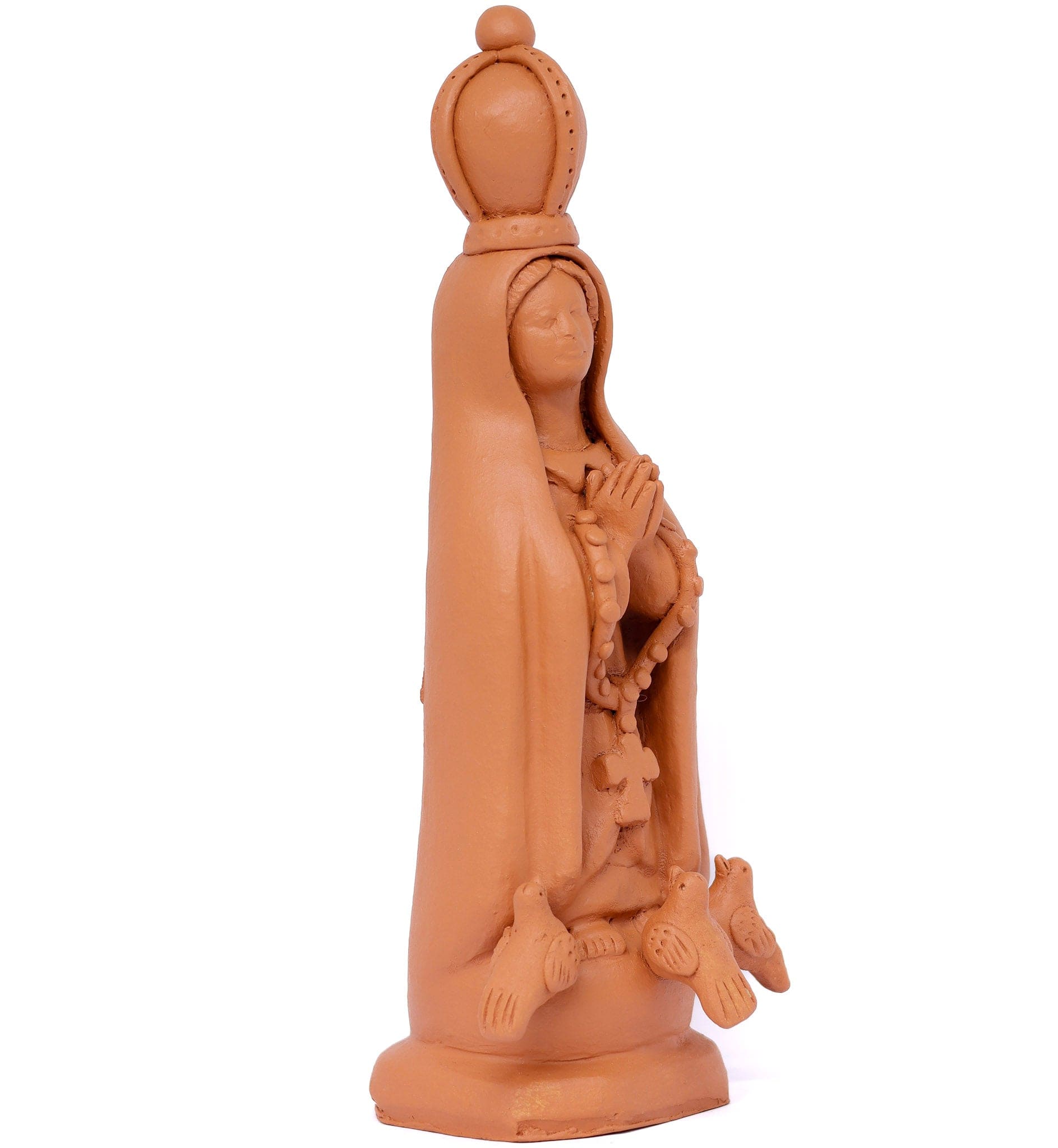 Escultura Nossa Senhora de Fátima em Barro