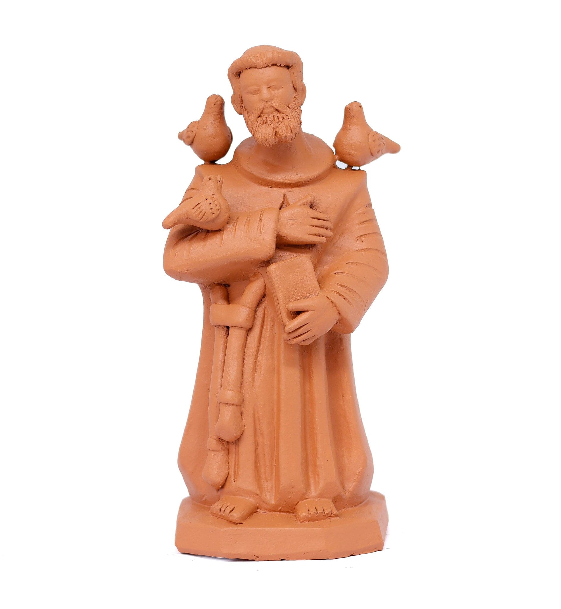 Escultura São Francisco em Barro 01