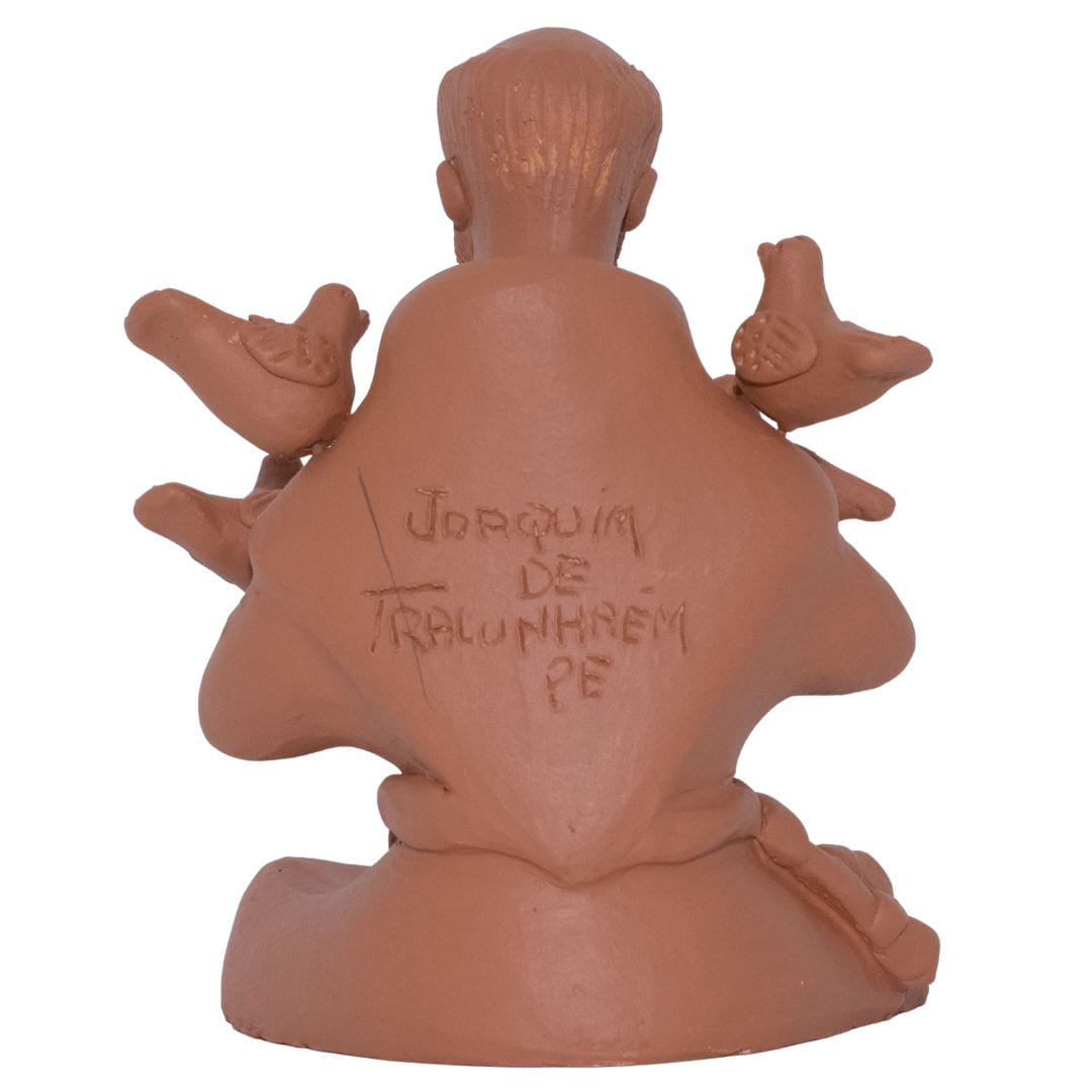 Escultura São Francisco em Barro
