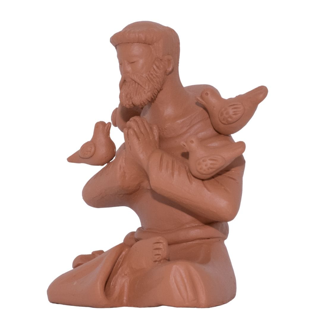 Escultura São Francisco em Barro