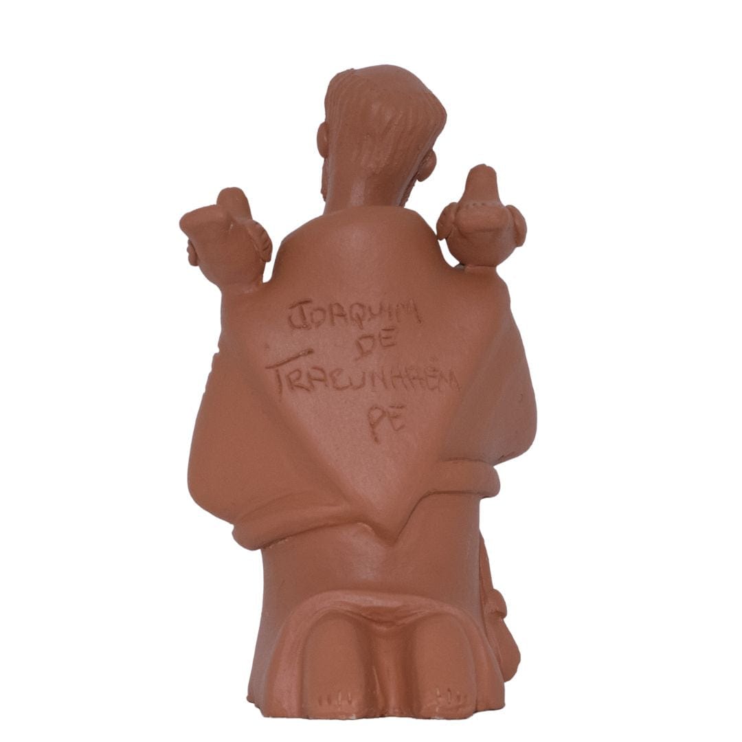 Escultura São Francisco em Barro