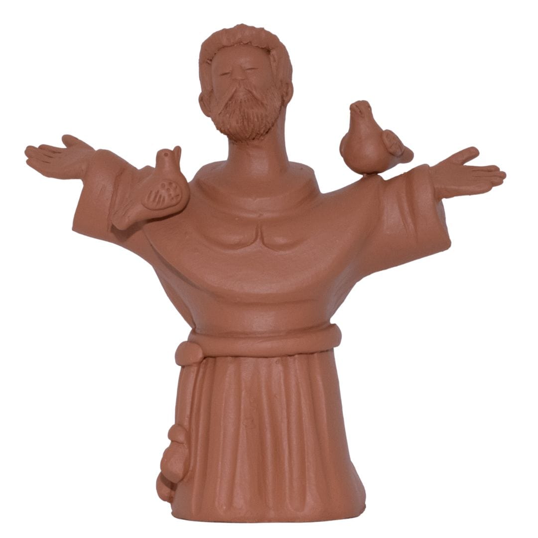 Escultura São Francisco em Barro
