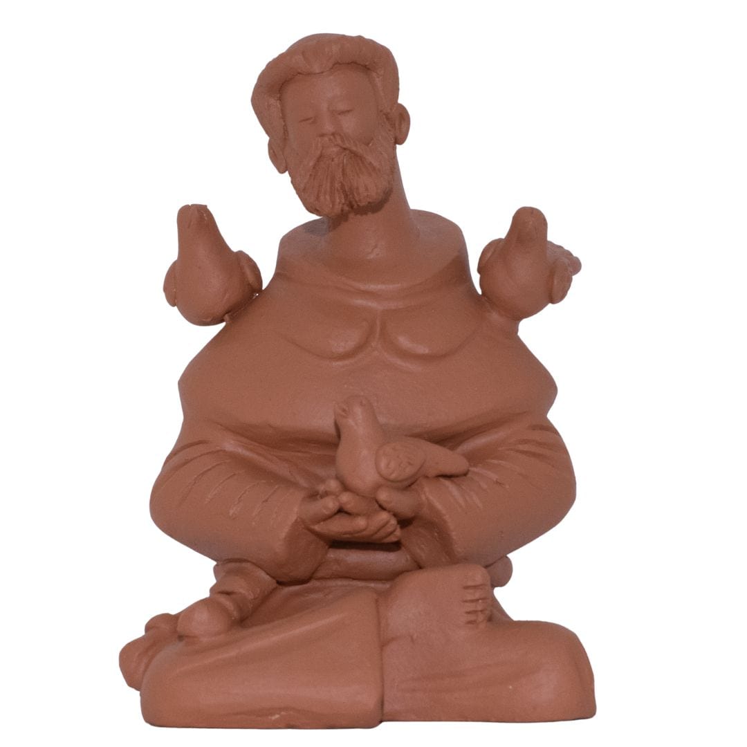 Escultura São Francisco em Barro
