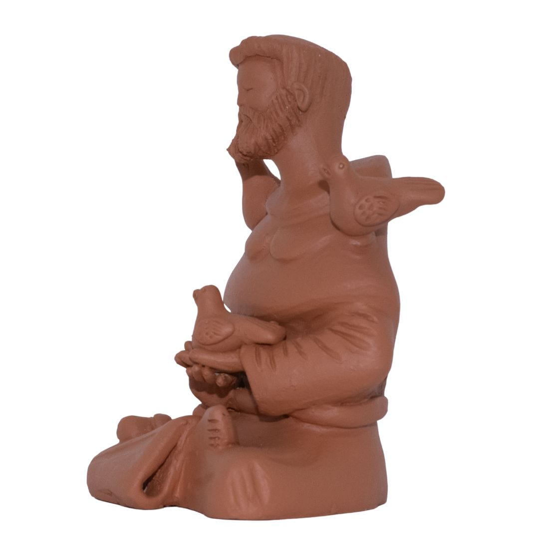 Escultura São Francisco em Barro