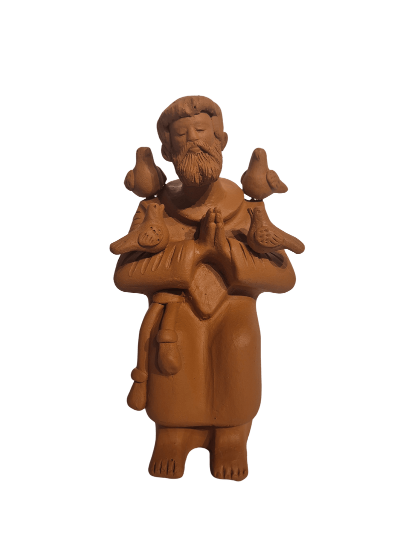 Escultura São Francisco em Barro