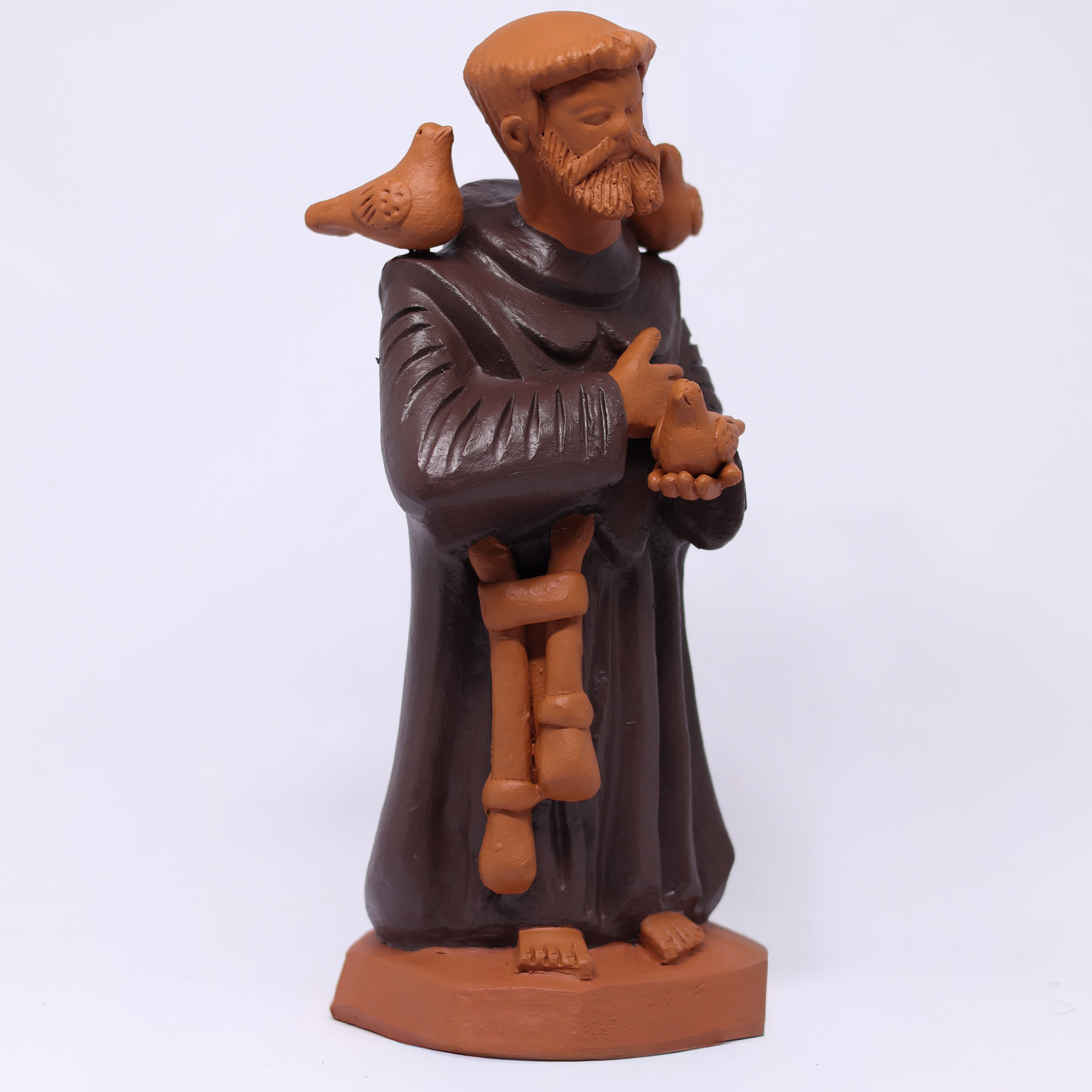 Escultura São Francisco em Barro