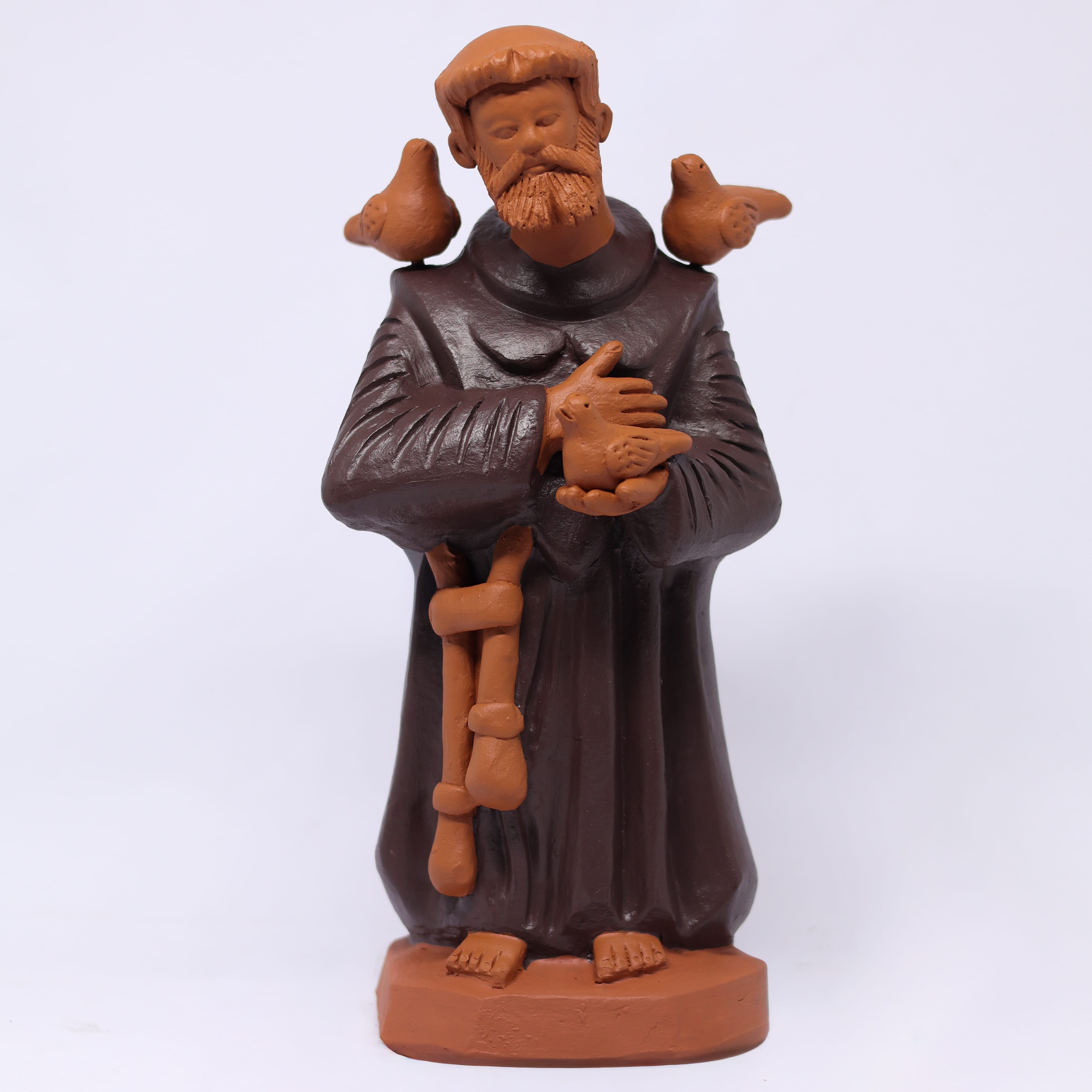 Escultura São Francisco em Barro