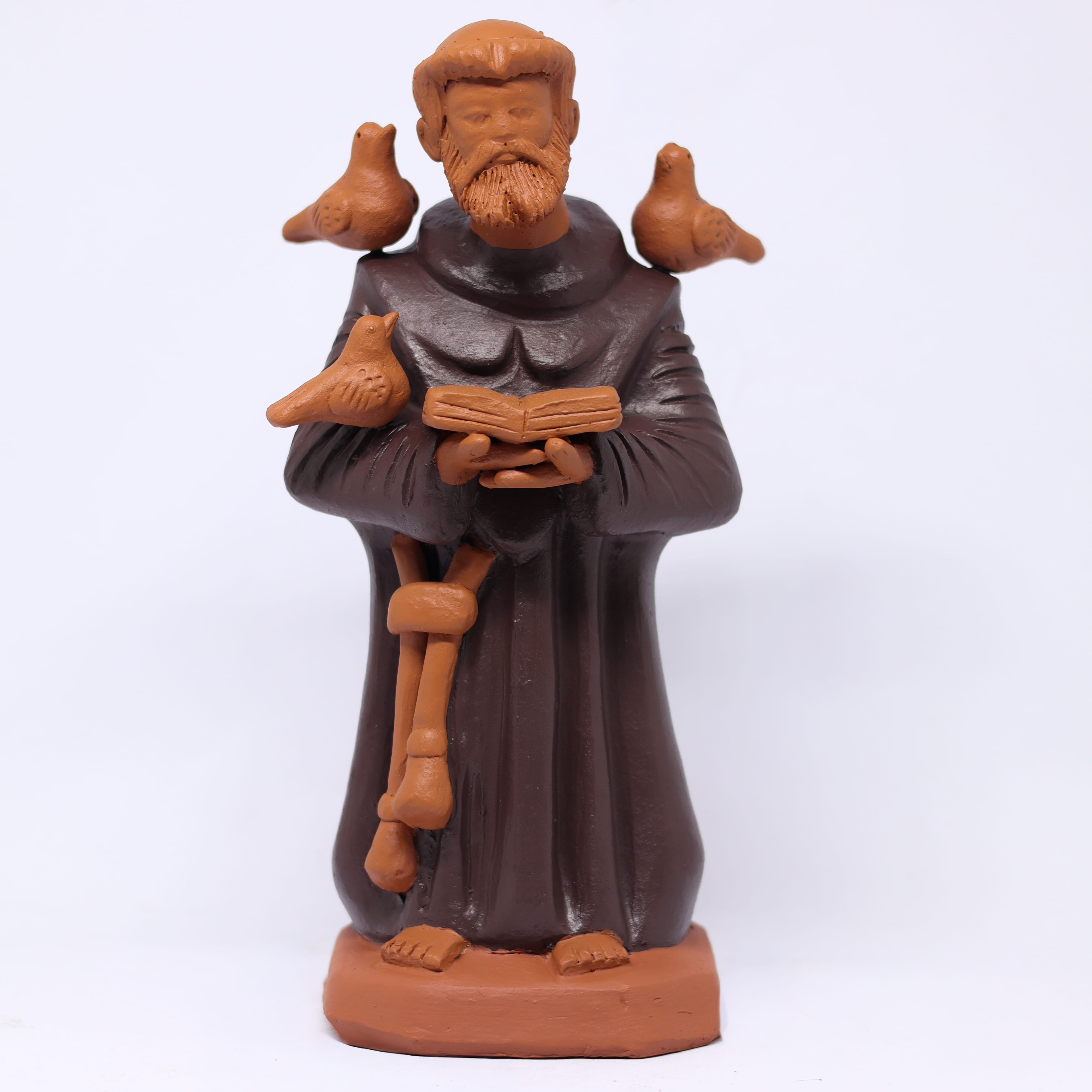 Escultura São Francisco em Barro