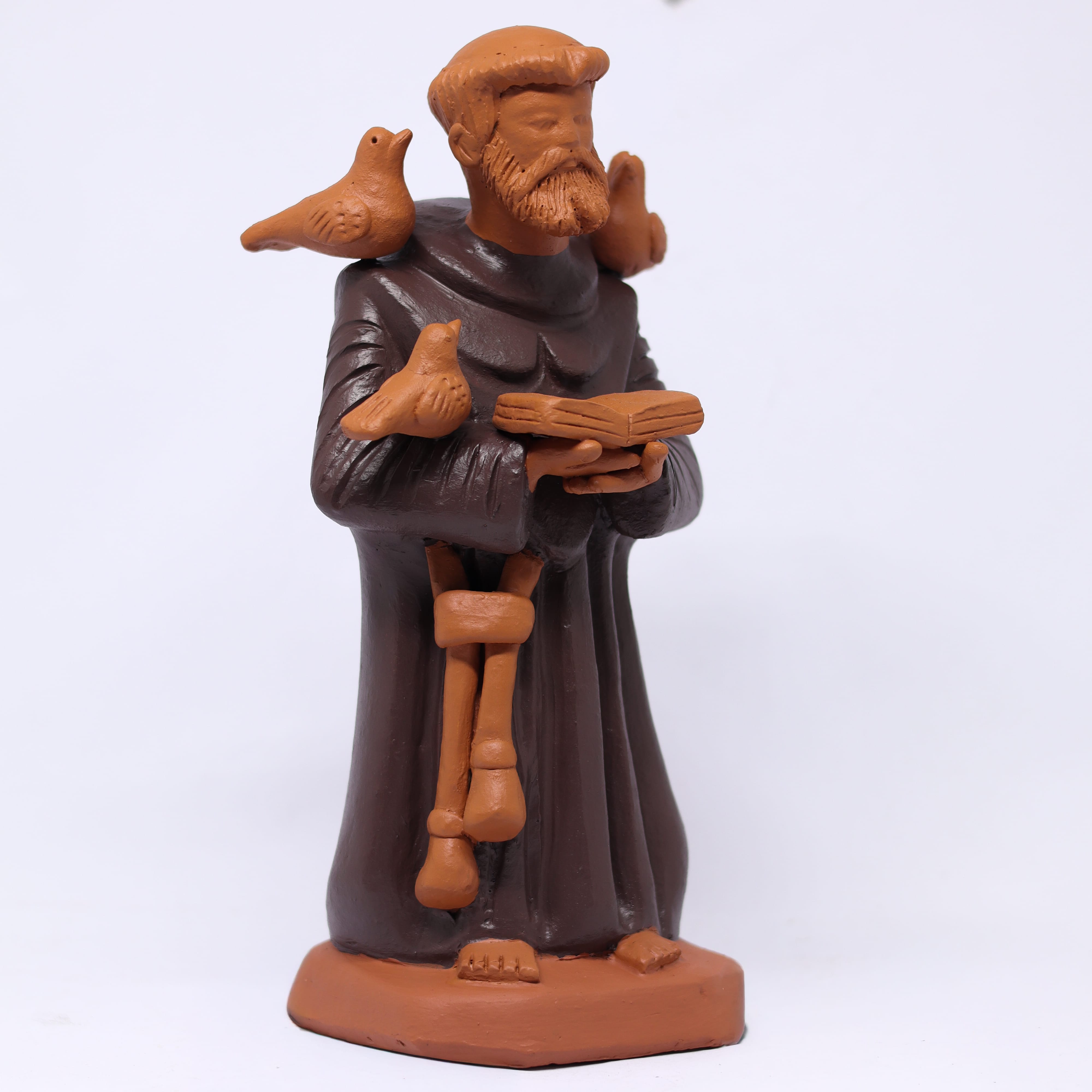 Escultura São Francisco em Barro
