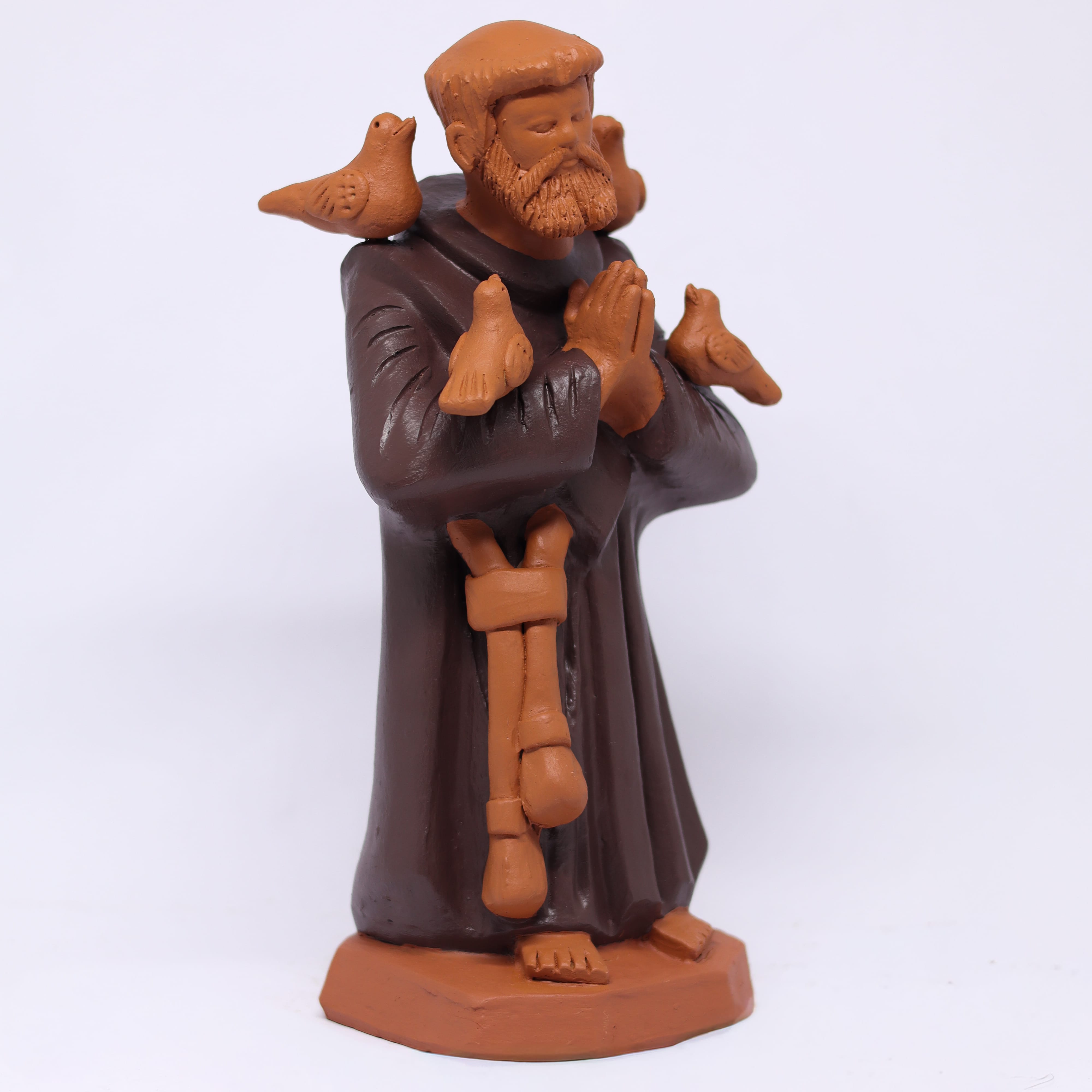 Escultura São Francisco em Barro