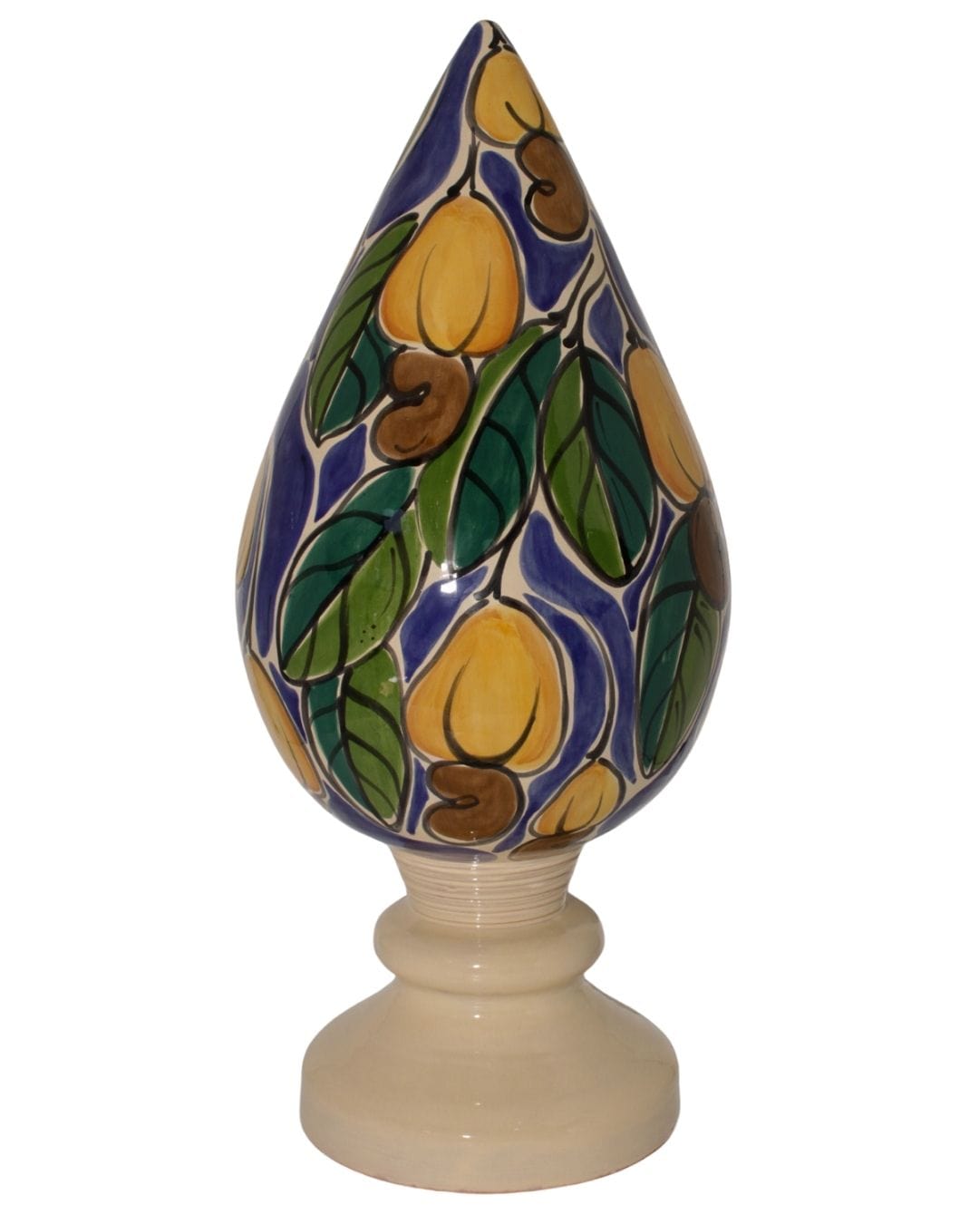 Escultura Pinha em Cerâmica 50 cm