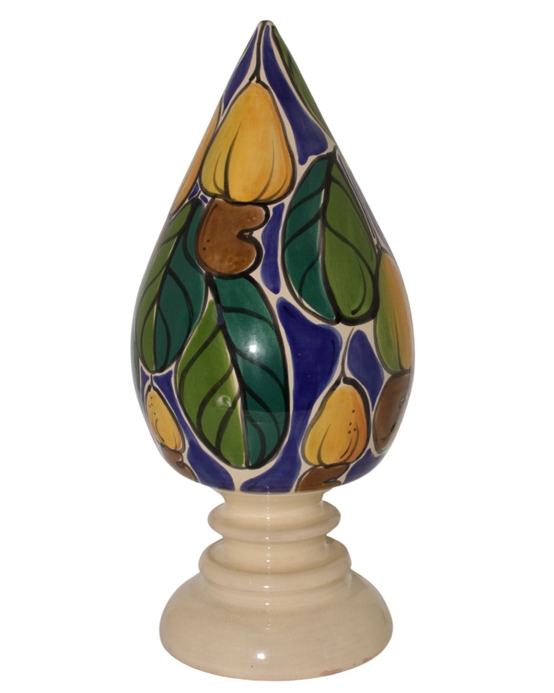 Escultura Pinha em Cerâmica 50 cm