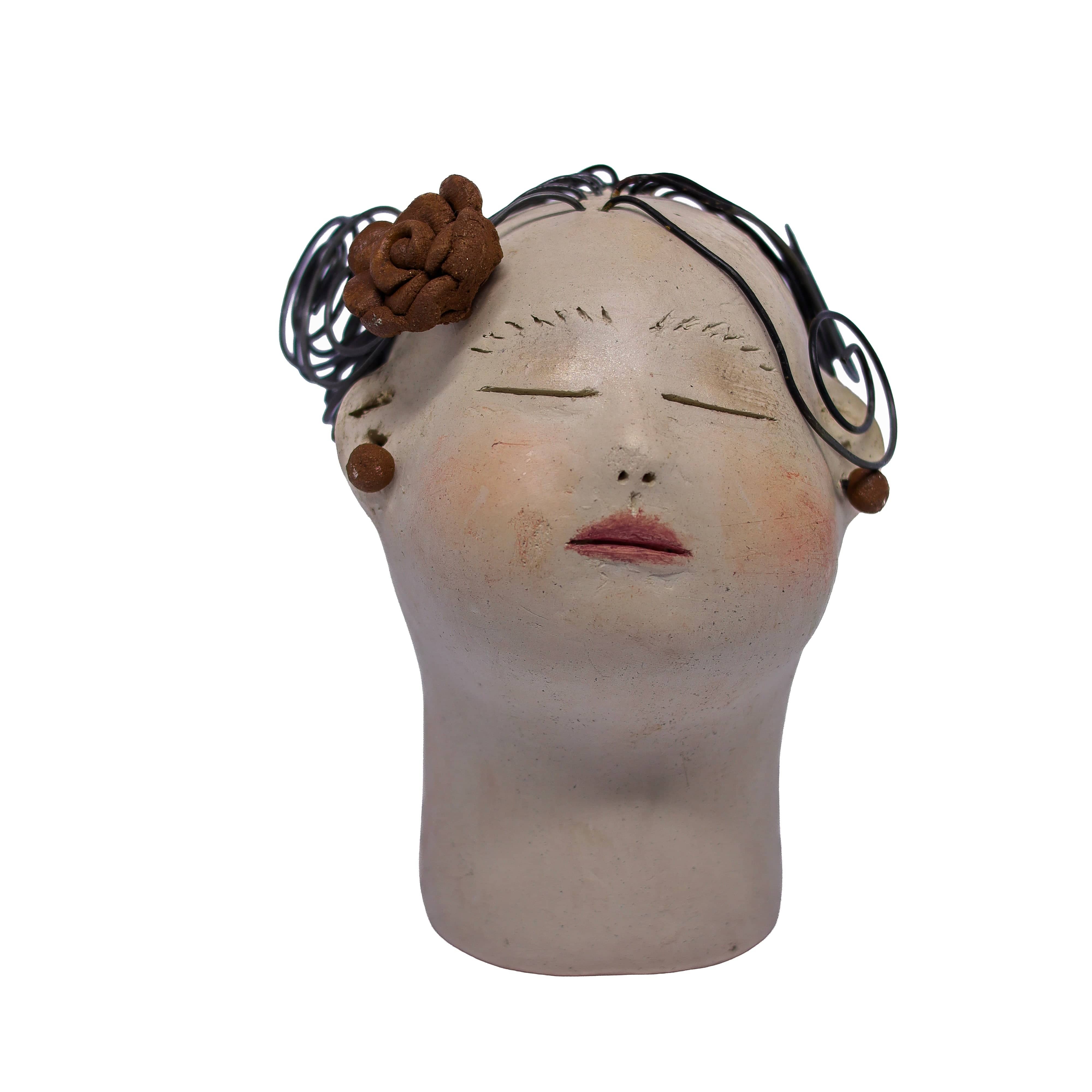 Escultura Cabeça Mini Nené Cavalcanti 02