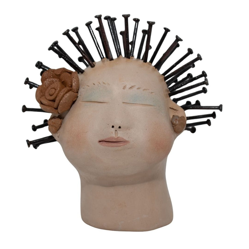 Escultura Cabeça Mini Nené Cavalcanti