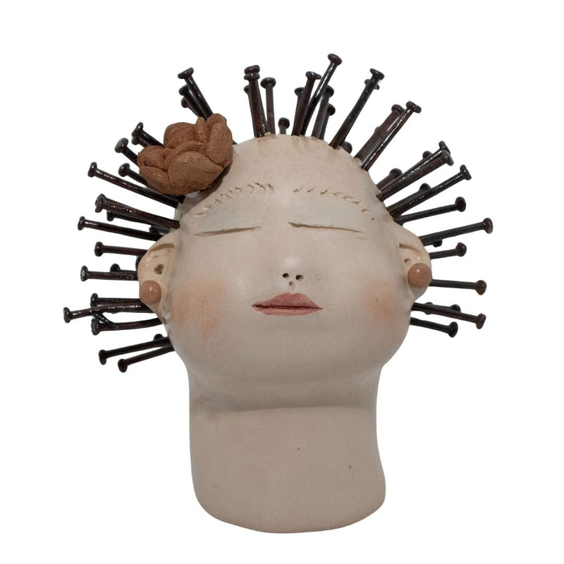 Escultura Cabeça Mini Nené Cavalcanti