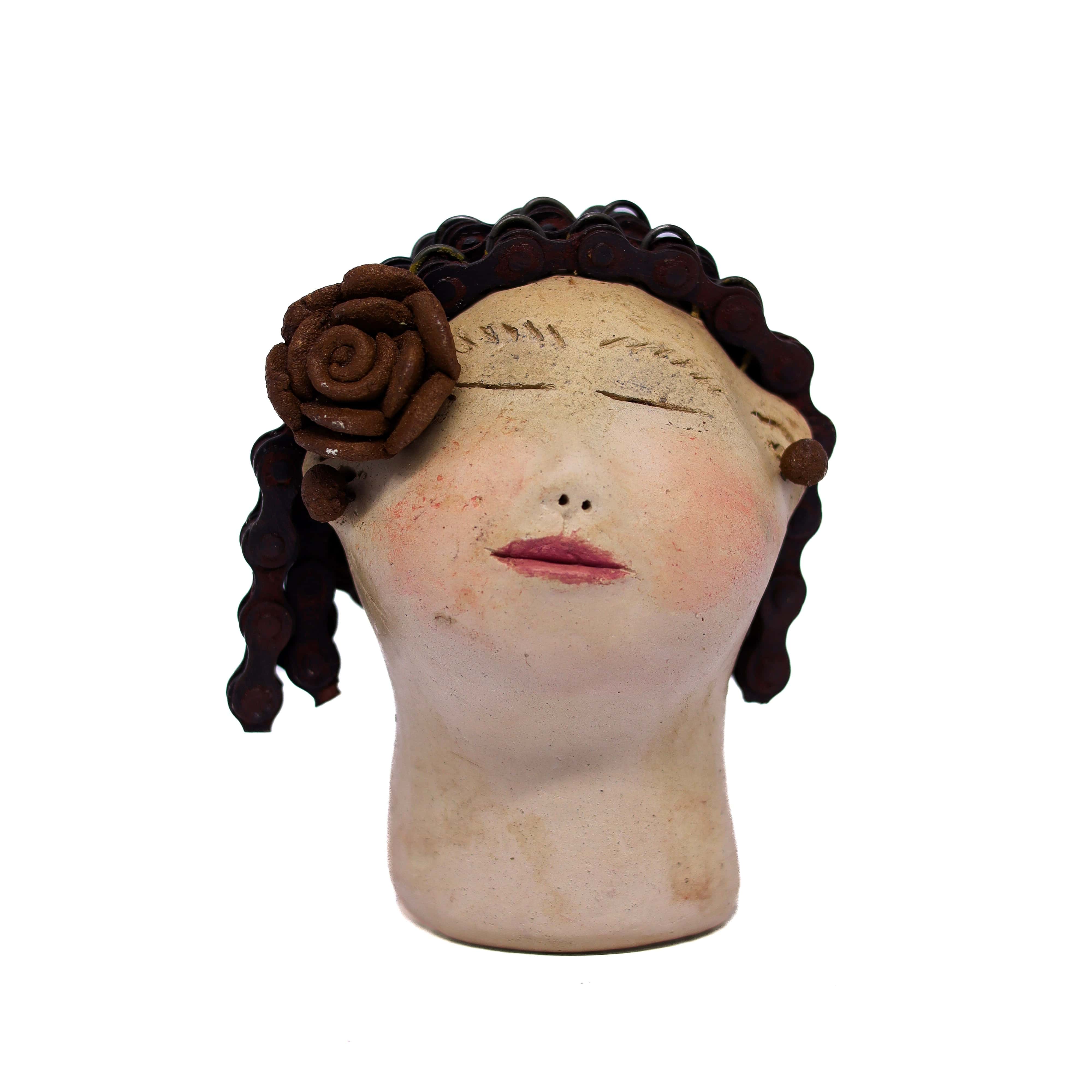 Escultura Cabeça Mini Nené Cavalcanti 12