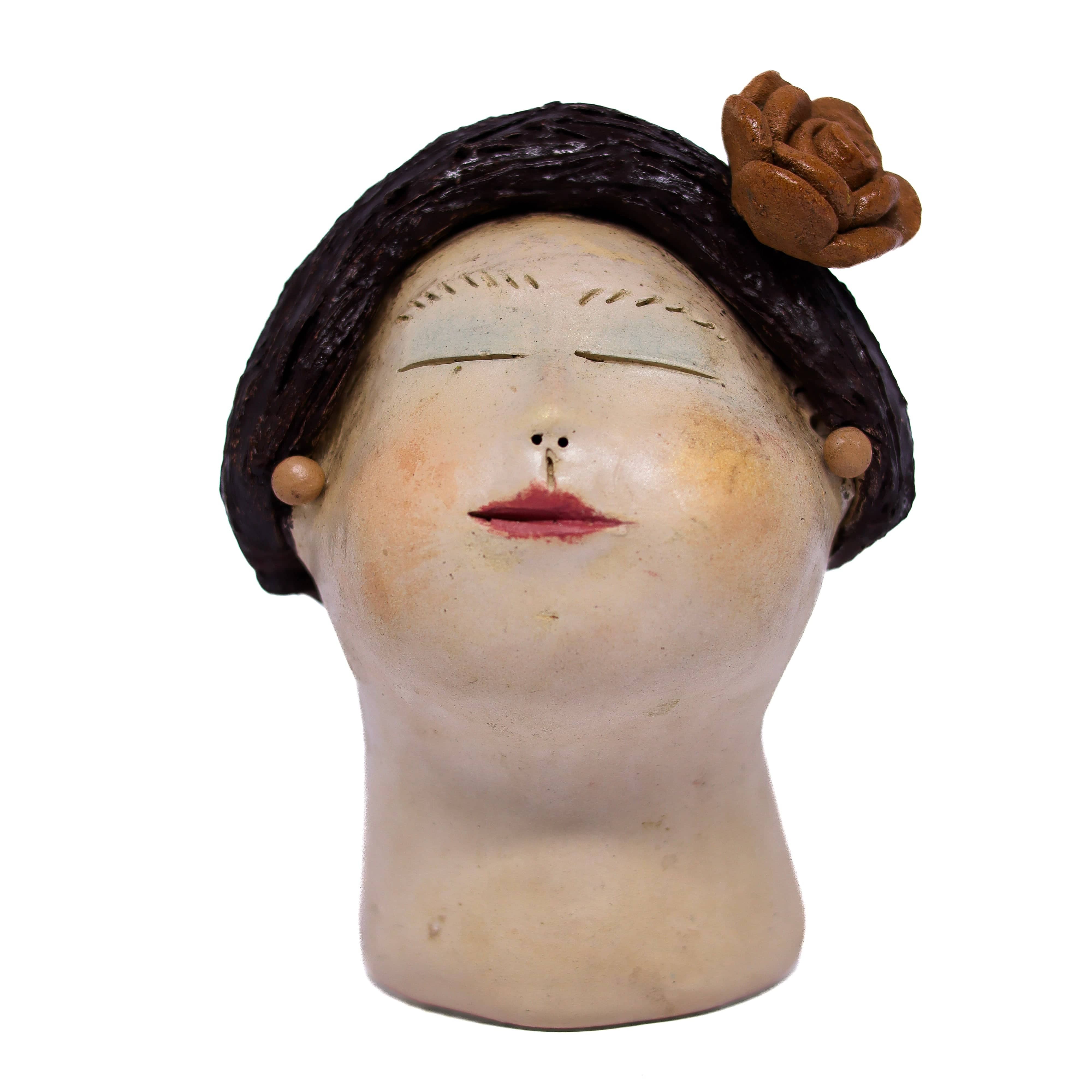 Escultura Cabeça Mini Nené Cavalcanti 26