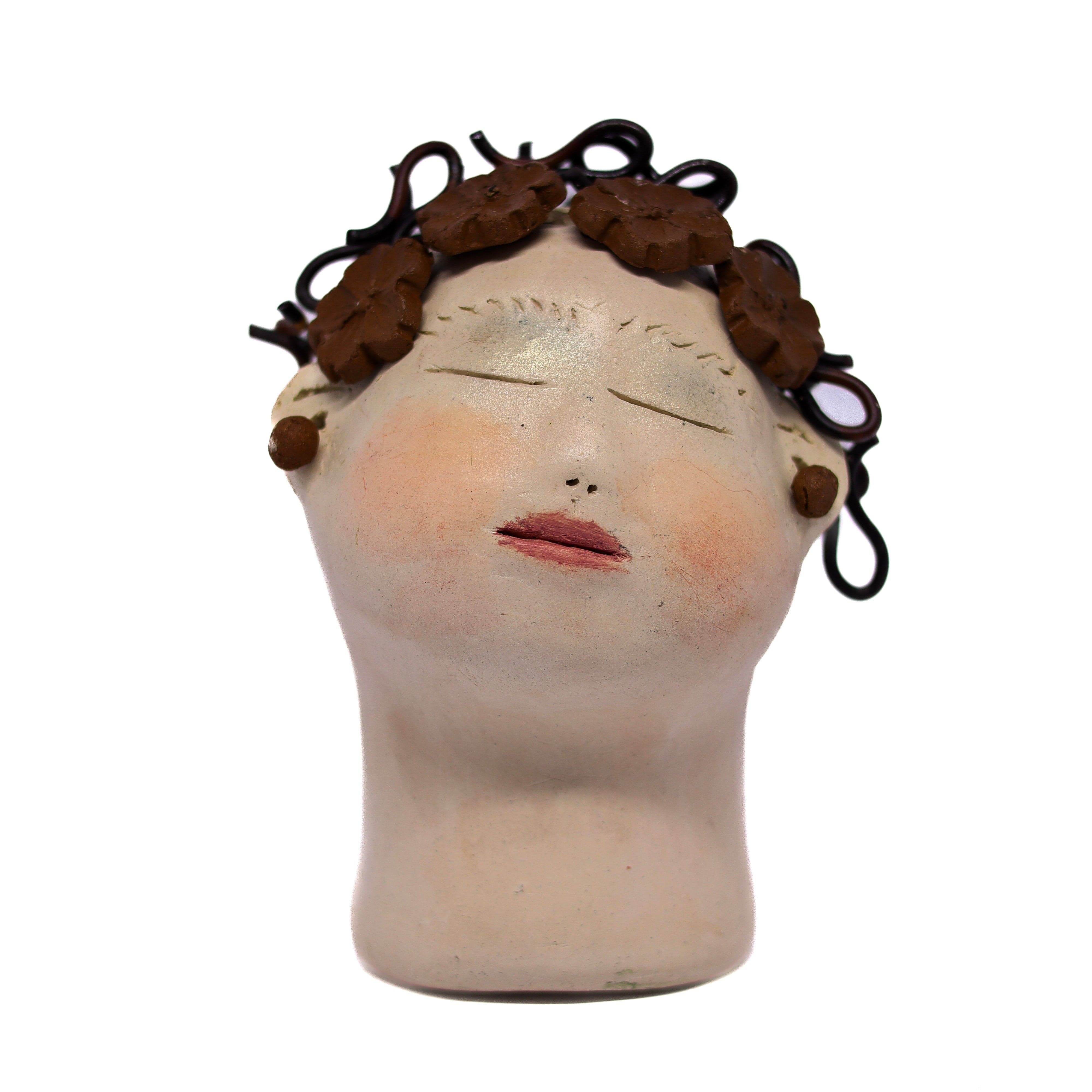 Escultura Cabeça Mini Nené Cavalcanti 35