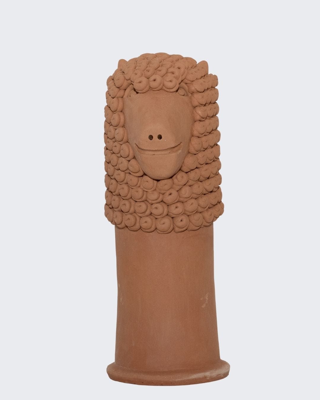 Escultura Carranca Leão em Cerâmica 35cm