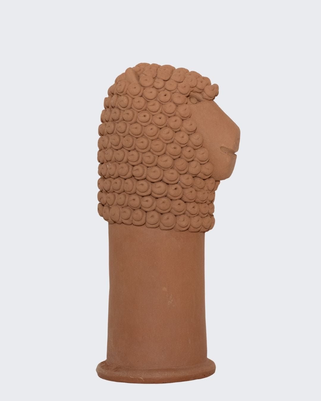 Escultura Carranca Leão em Cerâmica 35cm