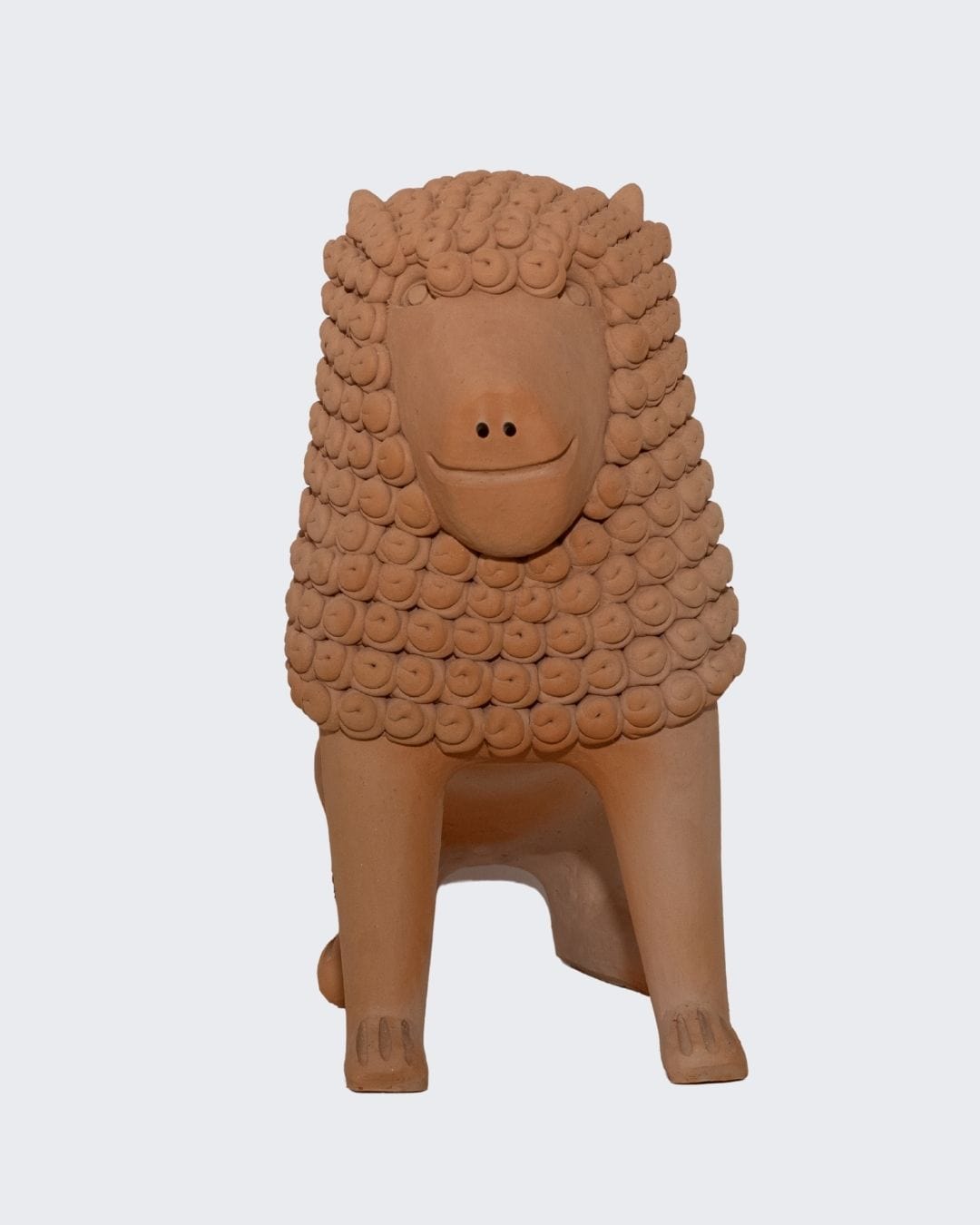 Escultura Leão em Cerâmica 30 cm