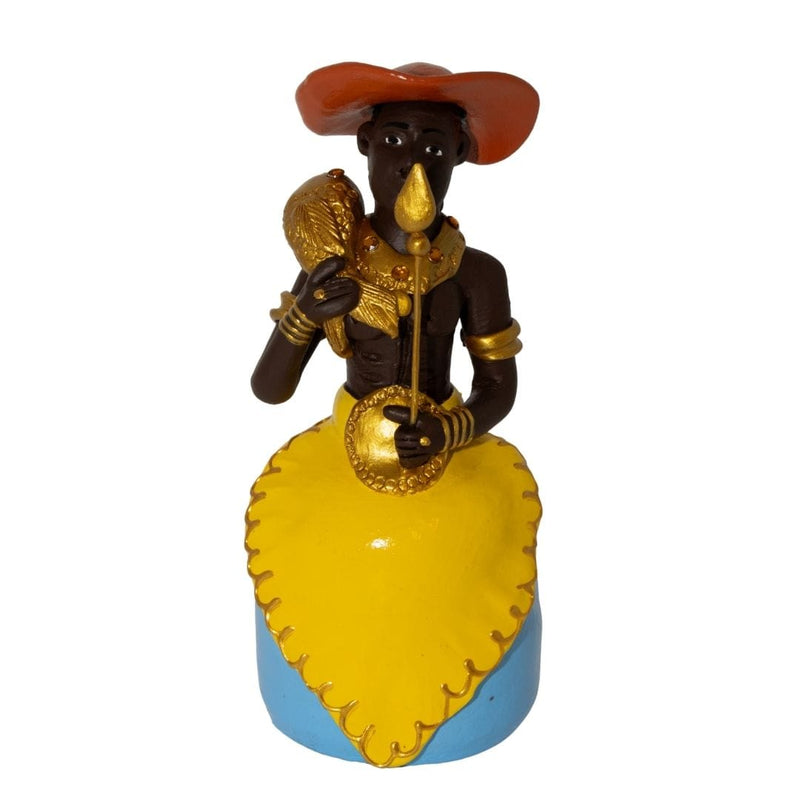 Escultura Logun Edé em Cerâmica G
