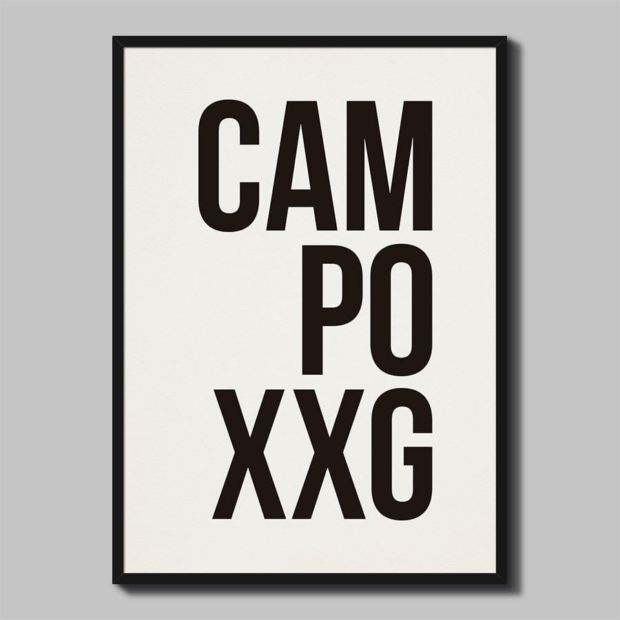 Pôster Decorativo CAMPOXXG